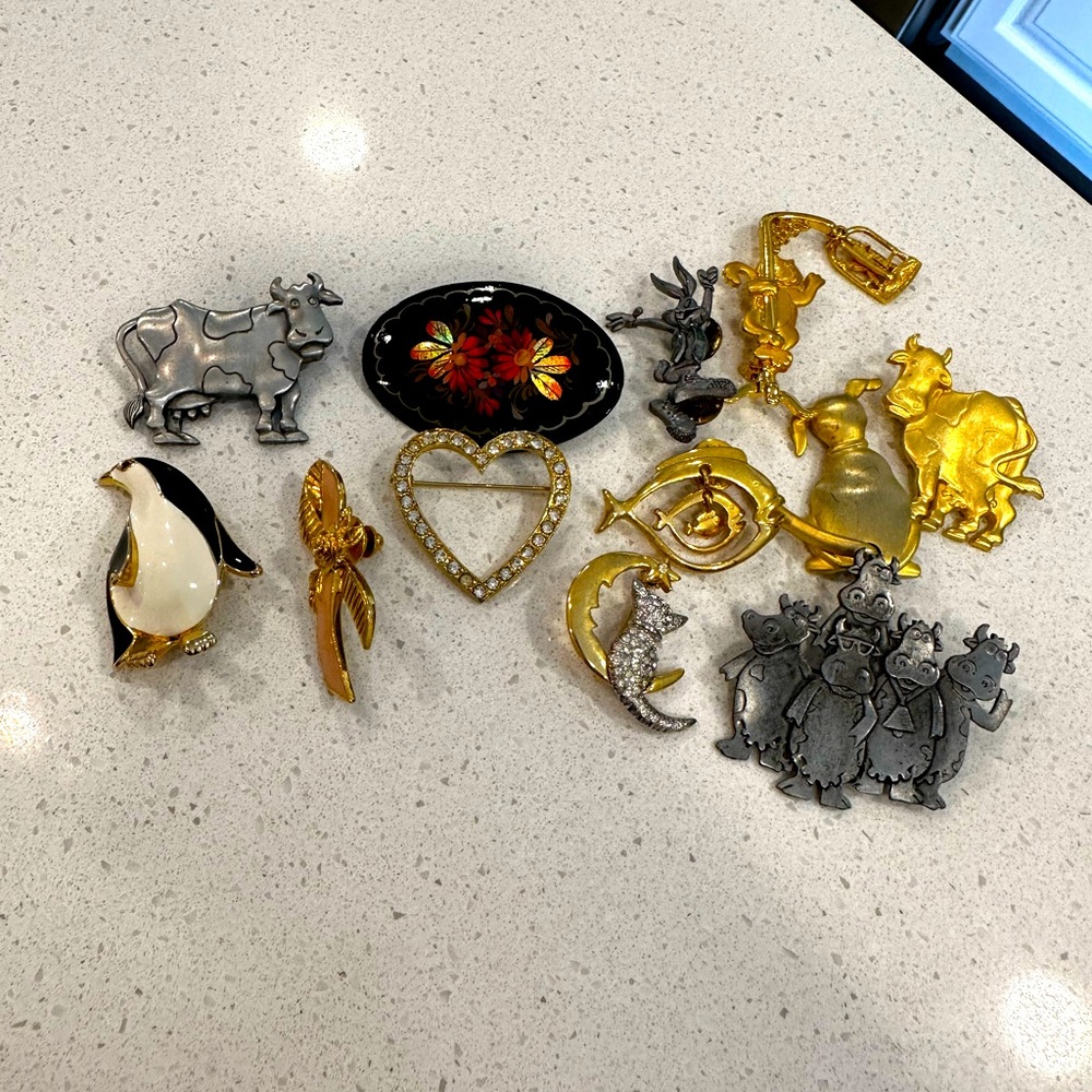 Lot of pins - various styles